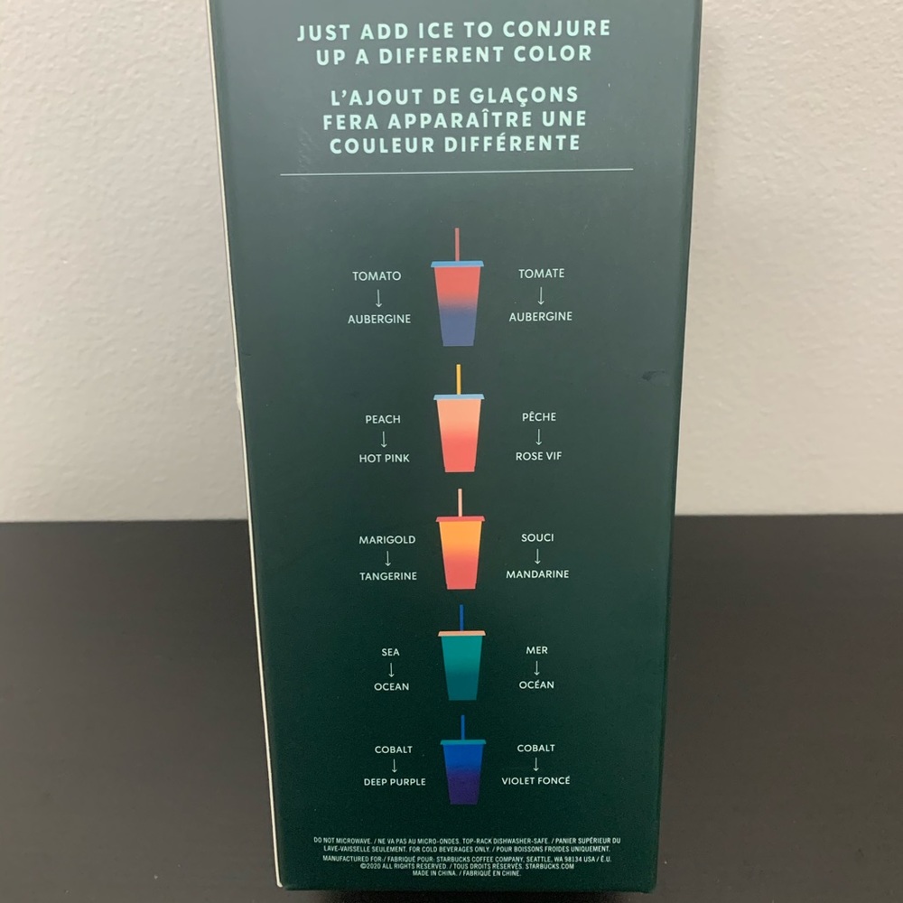 STARBUCKS COLOR CHANGING REUSABLE COLD CUPS 2020 - Picture 5 of 5